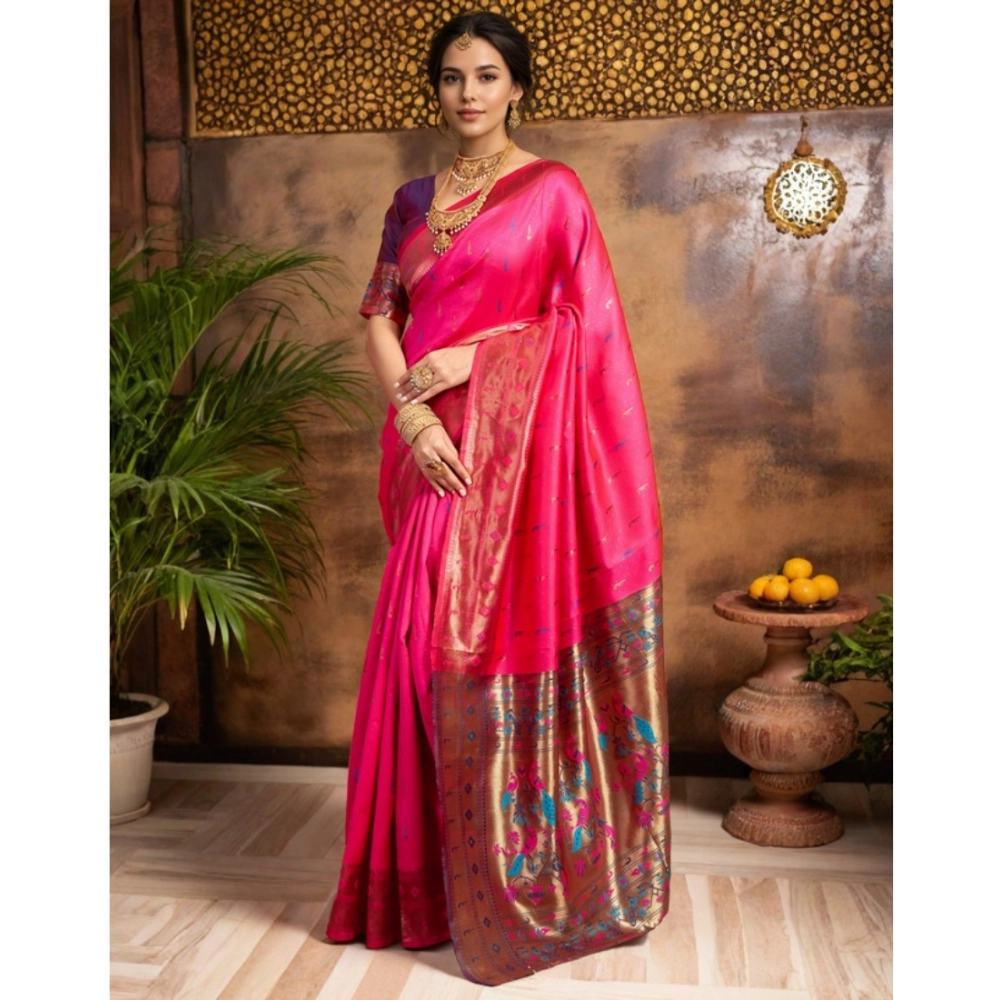 PID-62789-Generic-Women-s-Silk-Blend-Zari-Woven-Saree-With-Unstitched-Blouse-5-5-Mtr-Pink-1-1000x1000-1.webp
