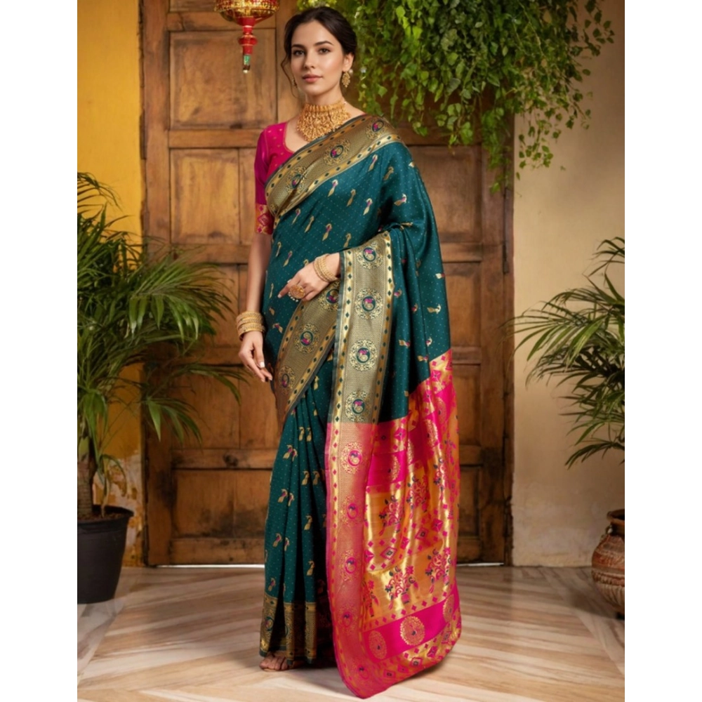 PID-62811-Generic-Women-s-Silk-Blend-Zari-Weaving-Saree-With-Unstitched-Blouse-5-5-Mtr-Dark-Green-1-1000x1000-1.webp
