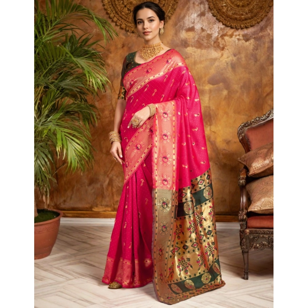 PID-62815-Generic-Women-s-Silk-Blend-Zari-Weaving-Saree-With-Unstitched-Blouse-5-5-Mtr-Pink-1-1000x1000-1.webp
