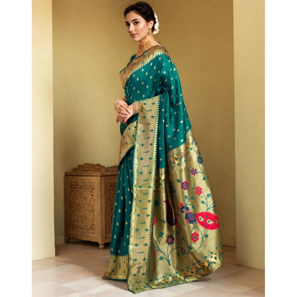 PID-62829-Generic-Women-s-Silk-Blend-Zari-Weaving-Saree-With-Unstitched-Blouse-5-5-Mtr-Rama-1-1000x1000-1.webp