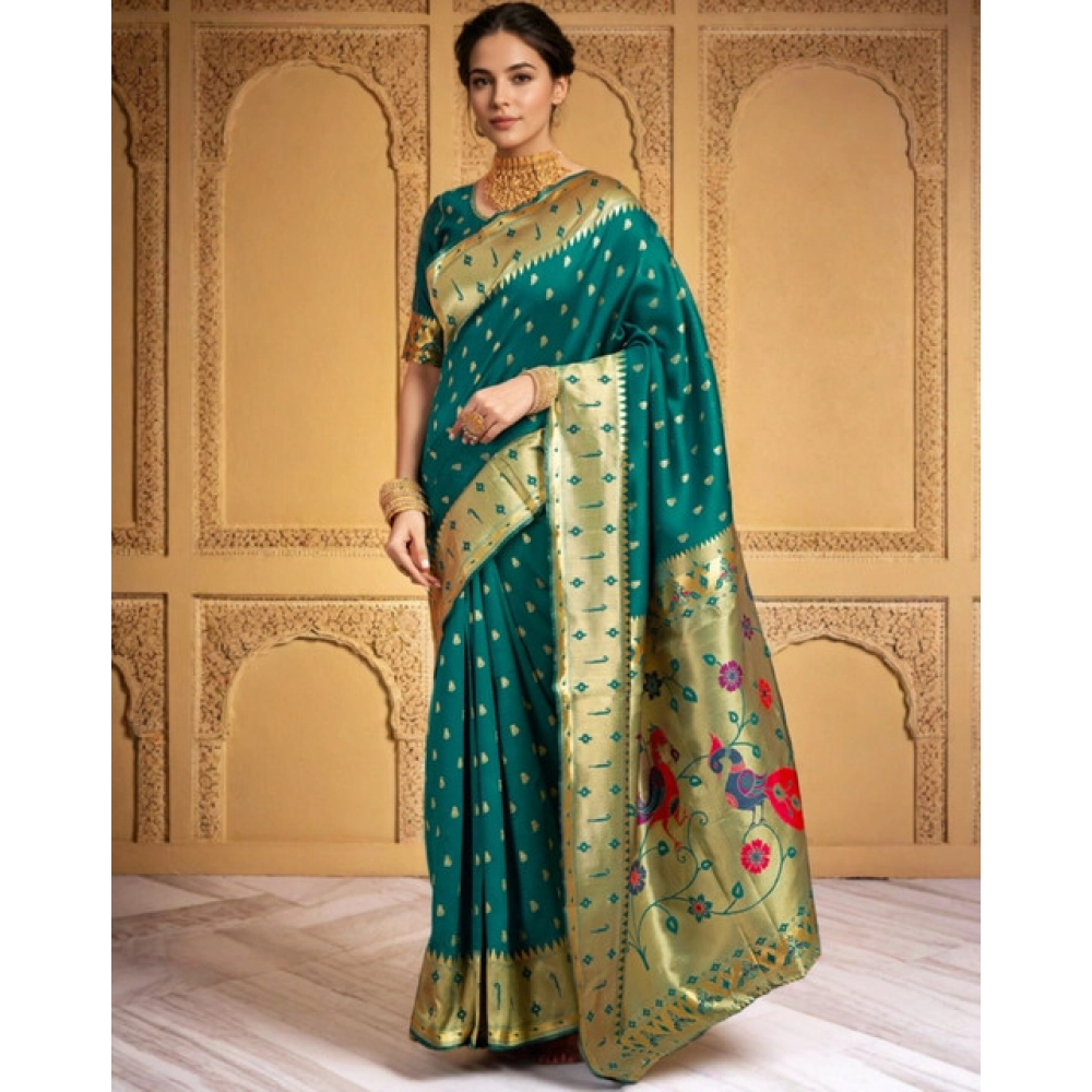 PID-62829-Generic-Women-s-Silk-Blend-Zari-Weaving-Saree-With-Unstitched-Blouse-5-5-Mtr-Rama-1-1000x1000-1.webp