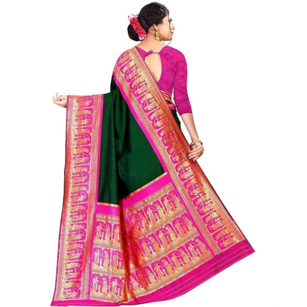 PID-63111-Generic-Women-s-Soft-Lichi-Silk-Jacquard-Work-Saree-With-Unstitched-Blouse-5-5-Mtr-Green-1-1000x1000-1.webp