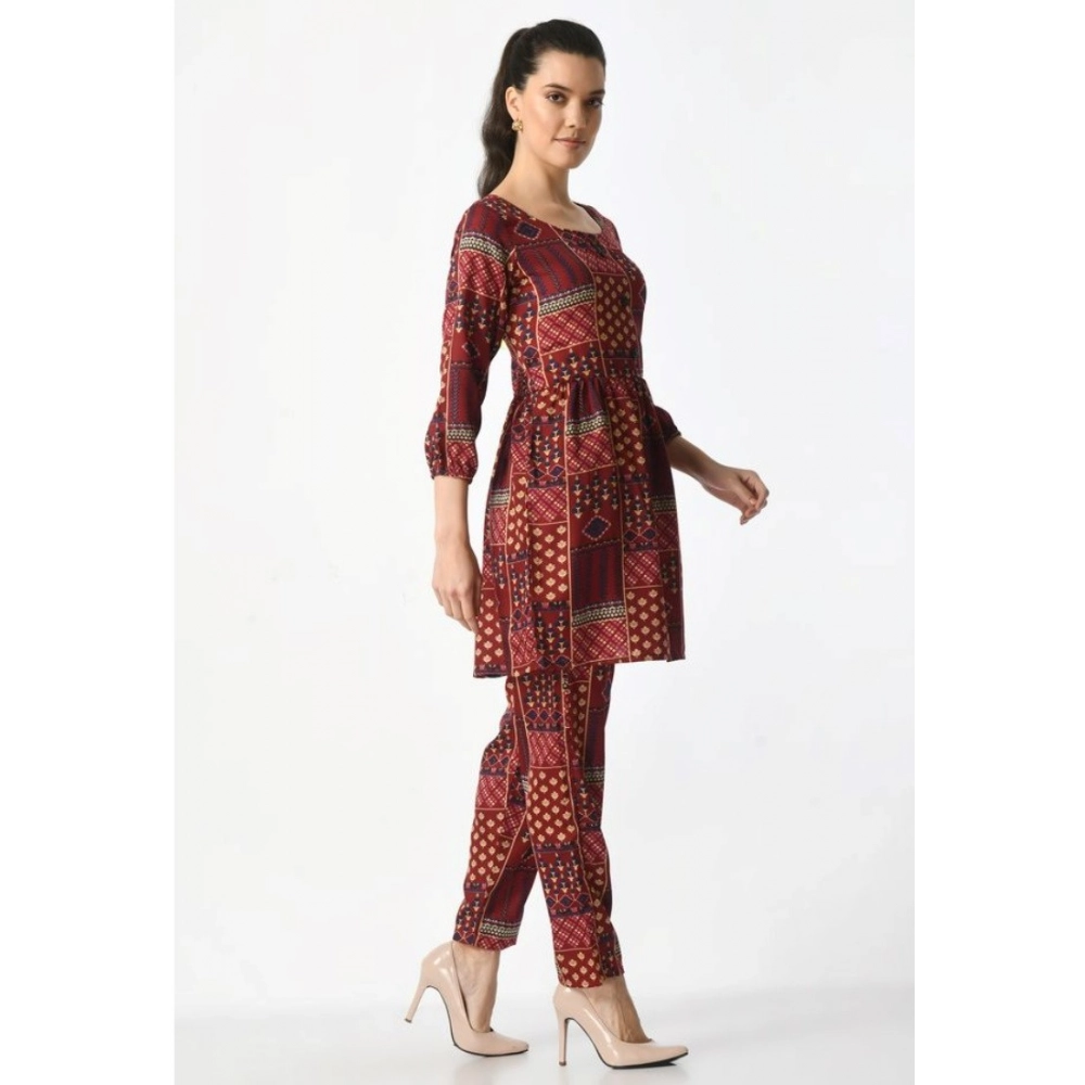 PID-63385-Women-s-Casual-Crepe-3-4th-Sleeves-Cord-Set-Maroon-1-1000x1000-1.webp