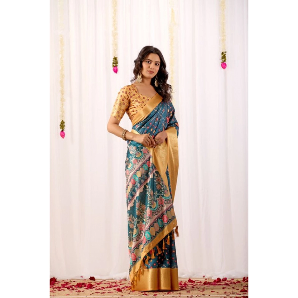 PID-64396-Women-s-Faux-Banarasi-Printed-Saree-With-Unstitched-Blouse-5-5-Mtr-Teal-1-1000x1000-1.webp