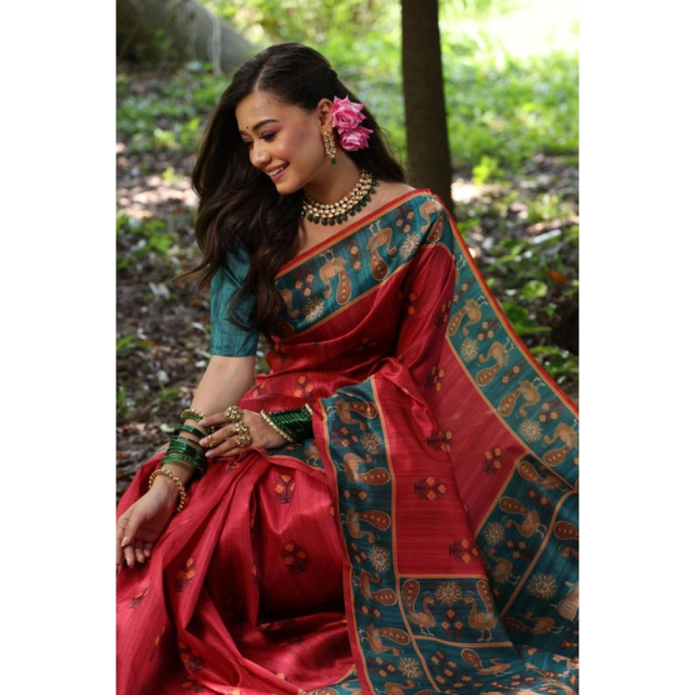 PID-64409-Women-s-Faux-Tussar-Silk-Printed-Saree-With-Unstitched-Blouse-5-5-Mtr-Red-1-1000x1000-1.webp