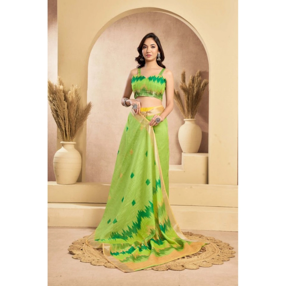PID-64467-Women-s-Faux-Linen-Printed-Ready-To-Wear-Saree-With-Unstitched-Blouse-5-5-Mtr-Lime-1-1000x1000-1.webp