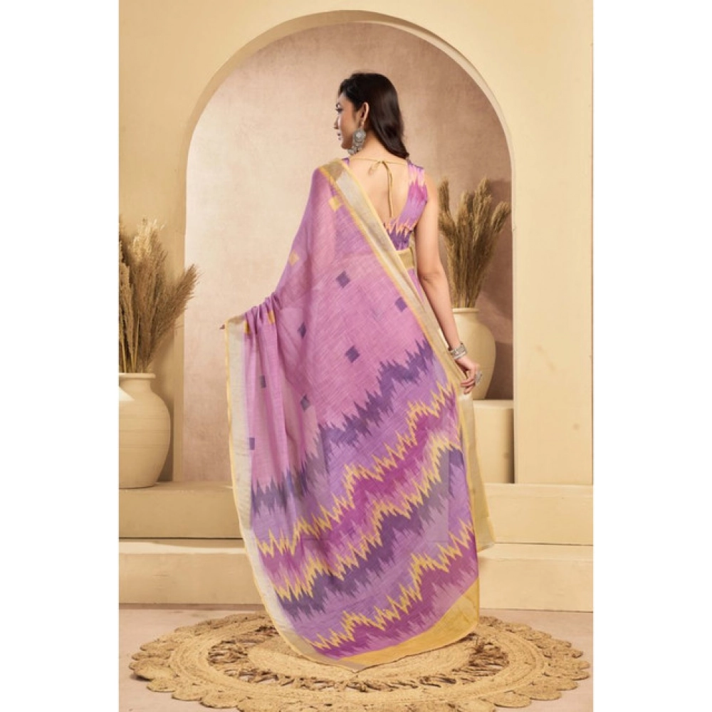 PID-64470-Women-s-Faux-Linen-Printed-Ready-To-Wear-Saree-With-Unstitched-Blouse-5-5-Mtr-Lavender-1000x1000-1.webp