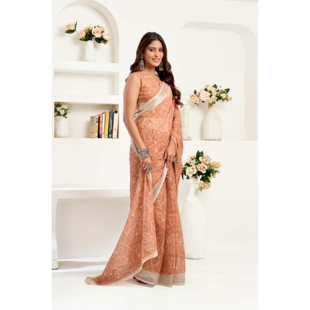 PID-64481-Women-s-Faux-Linen-Printed-Ready-To-Wear-Saree-With-Unstitched-Blouse-5-5-Mtr-Peach-1-1000x1000-1.webp