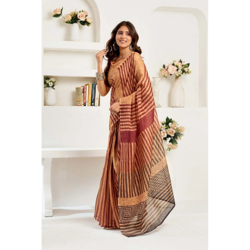 PID-64492-Women-s-Faux-Linen-Printed-Ready-To-Wear-Saree-With-Unstitched-Blouse-5-5-Mtr-Brown-1-1000x1000-1.webp