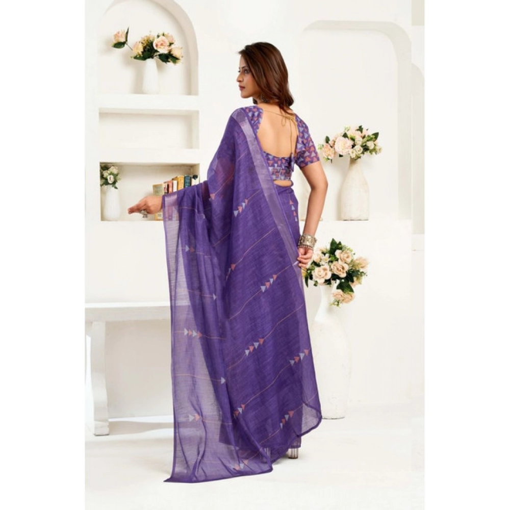 PID-64496-Women-s-Faux-Linen-Printed-Ready-To-Wear-Saree-With-Unstitched-Blouse-5-5-Mtr-Purple-1-1000x1000-1.webp