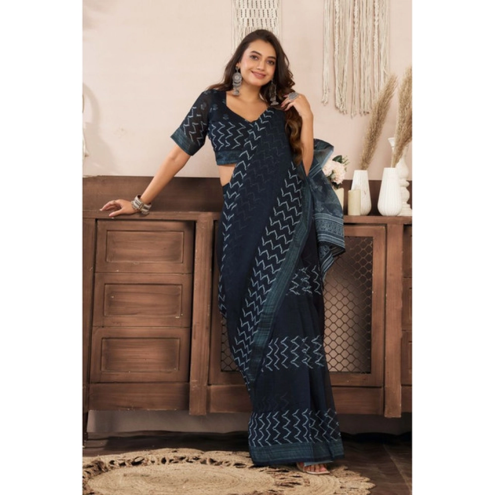 PID-64497-Women-s-Faux-Linen-Printed-Ready-To-Wear-Saree-With-Unstitched-Blouse-5-5-Mtr-Black-1-1000x1000-1.webp