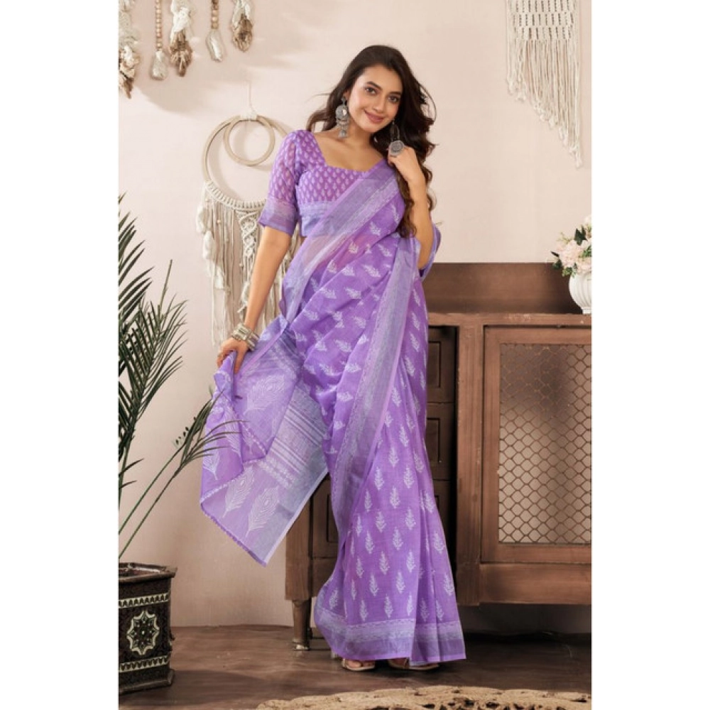 PID-64500-Women-s-Faux-Linen-Printed-Ready-To-Wear-Saree-With-Unstitched-Blouse-5-5-Mtr-Lavender-1000x1000-1.webp
