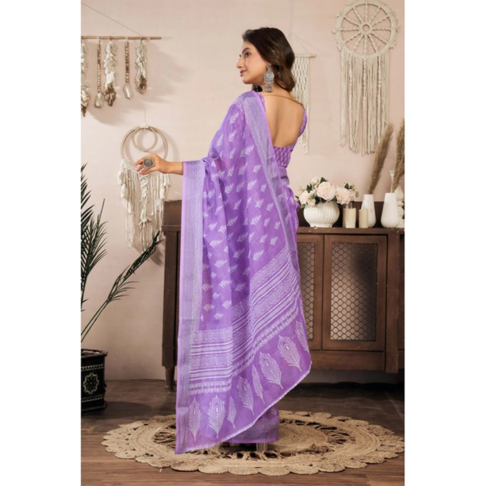 PID-64500-Women-s-Faux-Linen-Printed-Ready-To-Wear-Saree-With-Unstitched-Blouse-5-5-Mtr-Lavender-1000x1000-1.webp