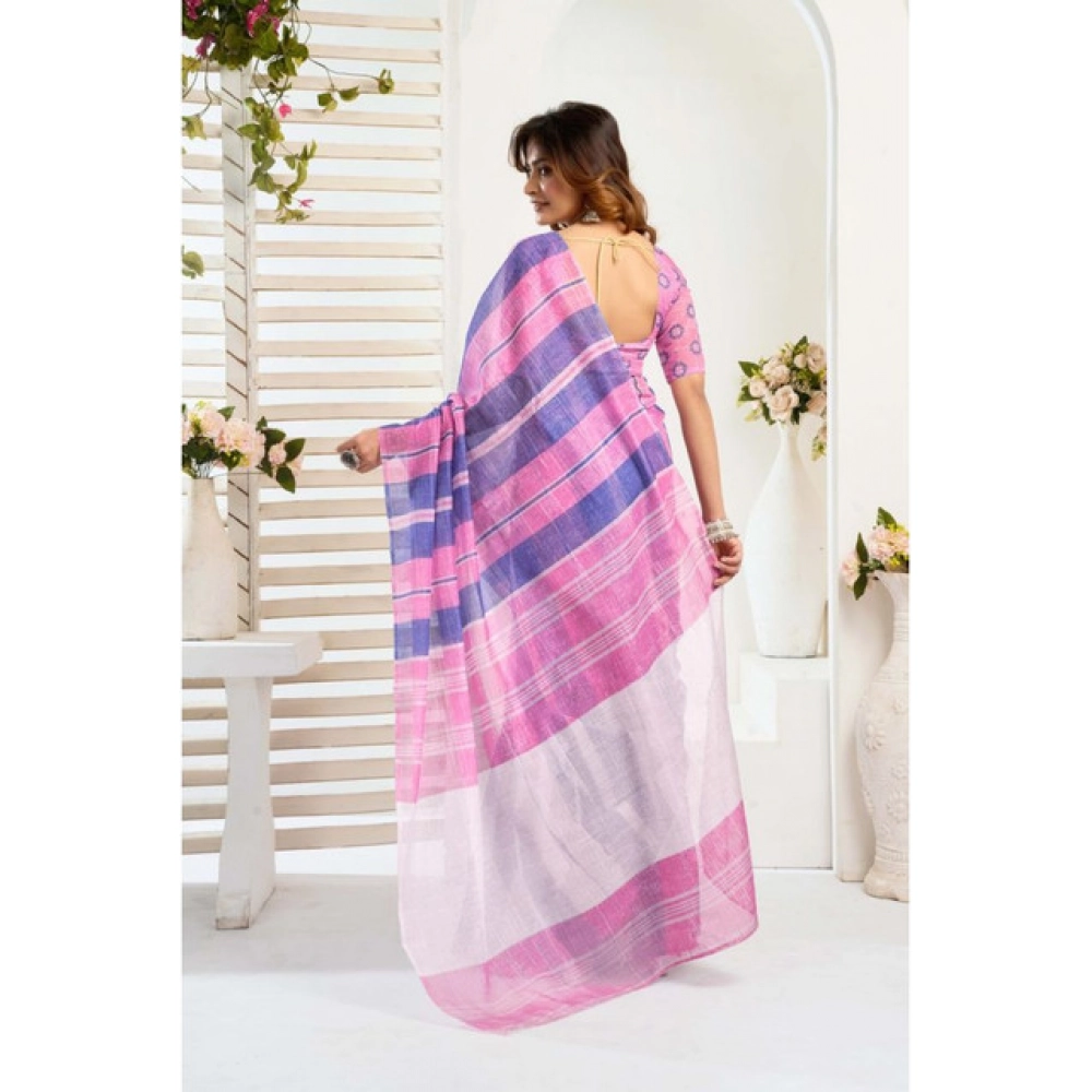 PID-64519-Women-s-Faux-Linen-Printed-Ready-To-Wear-Saree-With-Unstitched-Blouse-5-5-Mtr-Pink-1-1000x1000-1.webp