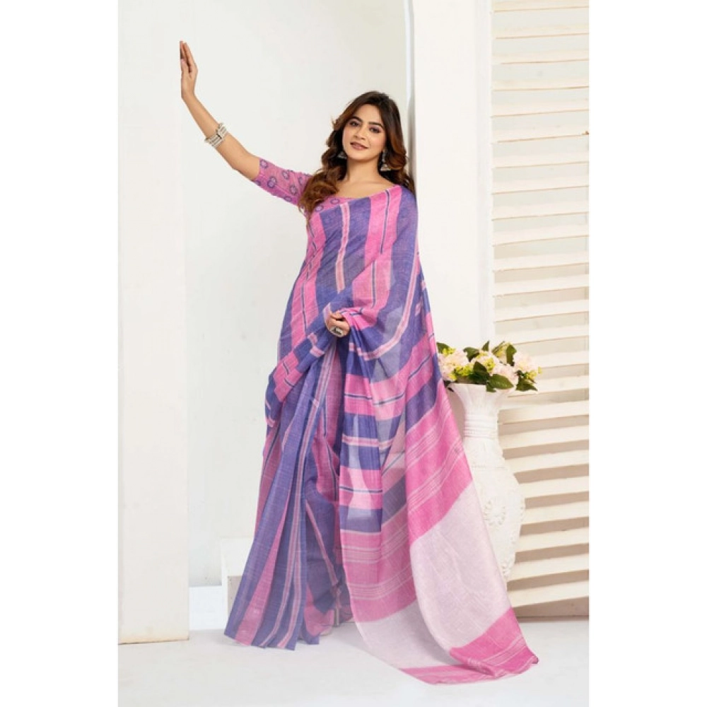 PID-64519-Women-s-Faux-Linen-Printed-Ready-To-Wear-Saree-With-Unstitched-Blouse-5-5-Mtr-Pink-1-1000x1000-1.webp