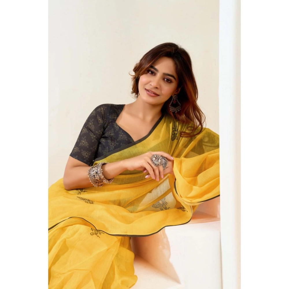 PID-64521-Women-s-Faux-Linen-Printed-Ready-To-Wear-Saree-With-Unstitched-Blouse-5-5-Mtr-Yellow-1-1000x1000-1.webp