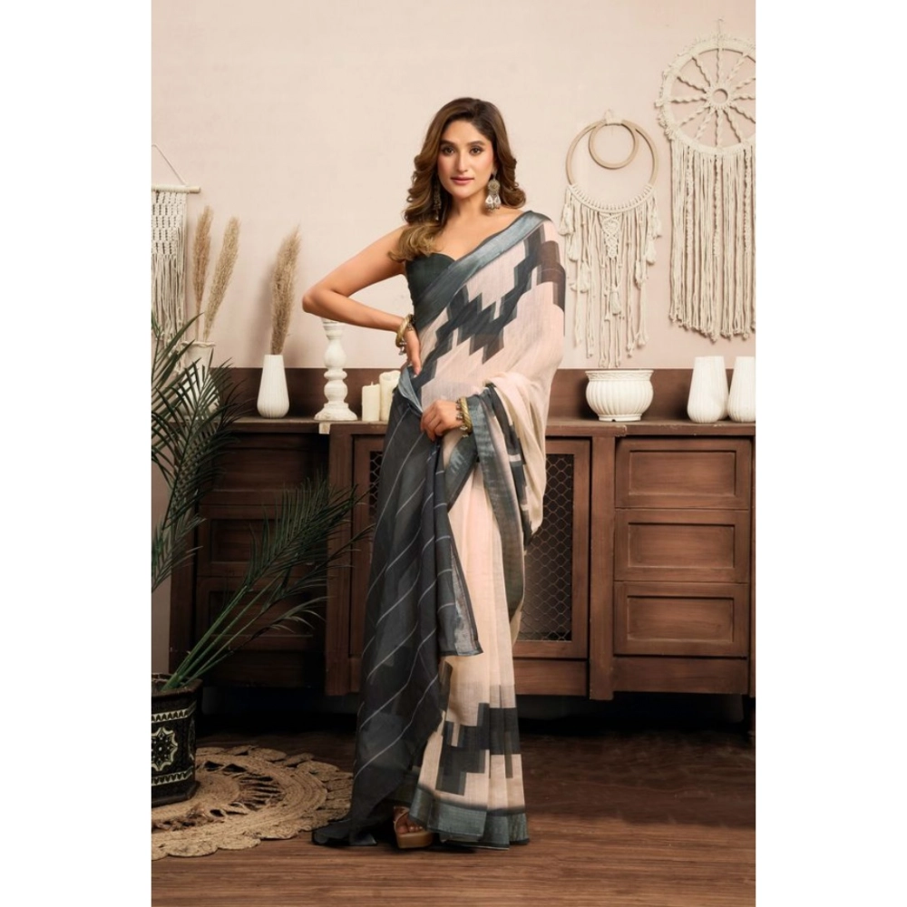 PID-64543-Women-s-Faux-Linen-Printed-Ready-To-Wear-With-Pocket-Saree-With-Unstitched-Blouse-5-5-Mtr-1000x1000-1.webp