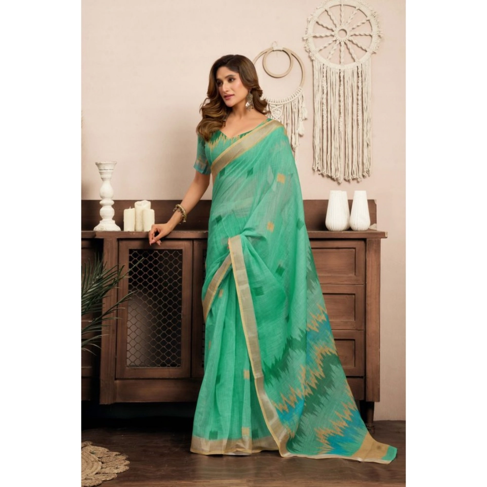 PID-64547-Women-s-Faux-Linen-Printed-Ready-To-Wear-With-Pocket-Saree-With-Unstitched-Blouse-5-5-Mtr-1000x1000-1.webp