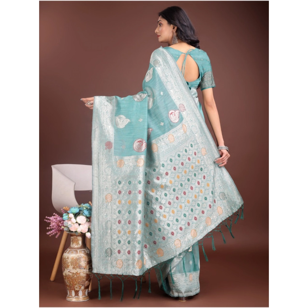 PID-65242-Women-s-Linen-Cotton-Printed-Saree-With-Unstitched-Blouse-5-5-Mtr-Sea-Green-1-1000x1000-1.webp
