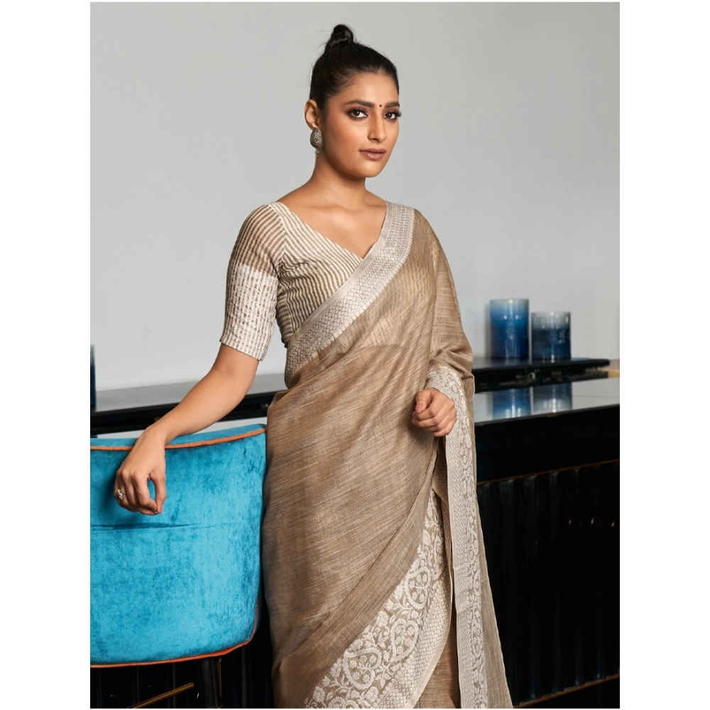 PID-65284-Women-s-Linen-Printed-Saree-With-Unstitched-Blouse-5-5-Mtr-Beige-1-1000x1000-1.webp