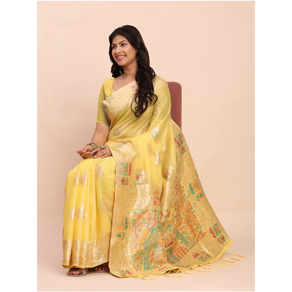 PID-65295-Women-s-Linen-Cotton-Printed-Saree-With-Unstitched-Blouse-5-5-Mtr-Yellow-1-1000x1000-1.webp