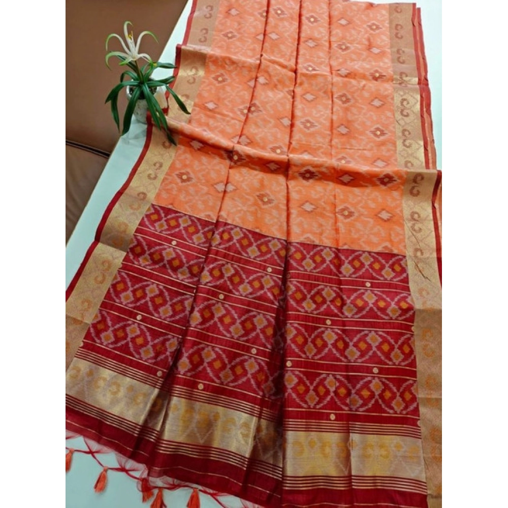 PID-65639-Generic-Women-S-Raw-Silk-Ikkat-Saree-With-Unstitched-Blouse-5-5-Mtr-Peach-2-1000x1000-1.webp