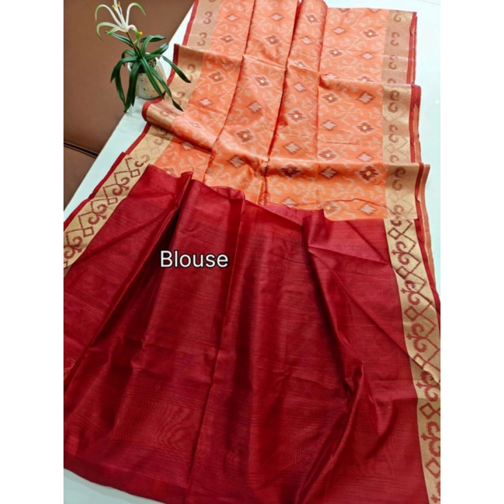 PID-65639-Generic-Women-S-Raw-Silk-Ikkat-Saree-With-Unstitched-Blouse-5-5-Mtr-Peach-2-1000x1000-1.webp