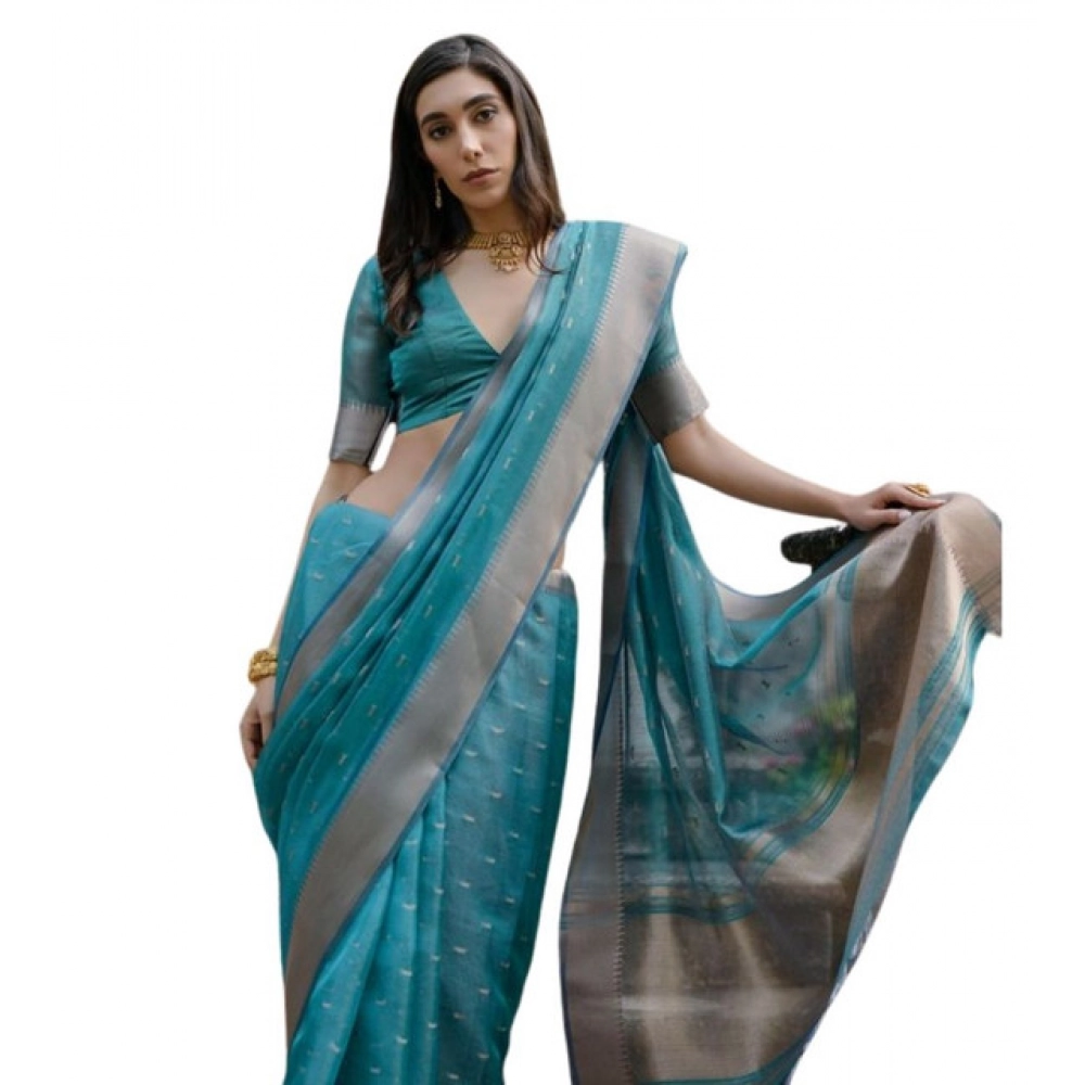 PID-65659-Generic-Women-S-Silk-Blend-Butti-Pattern-Saree-With-Unstitched-Blouse-5-5-Mtr-Teal-2-1000x1000-1.webp