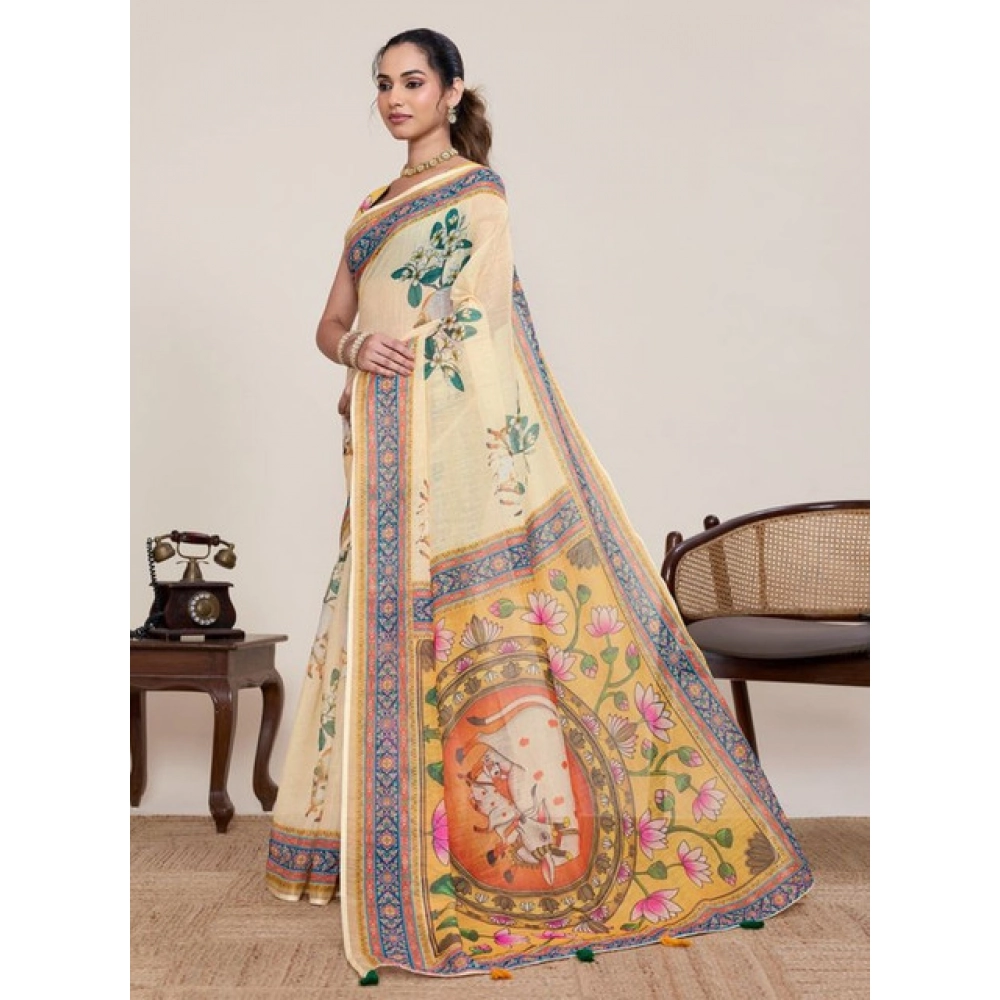 PID-65782-Generic-Women-S-Linen-Floral-Printed-Saree-With-Unstitched-Blouse-5-5-Mtr-Beige-2-1000x1000-1.webp