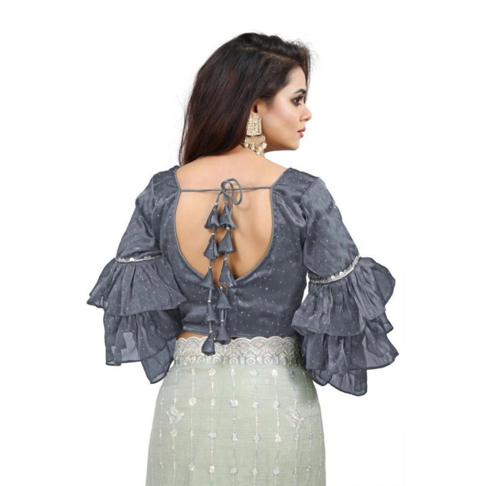 PID-65851-Women-s-Layered-Ruffle-Sleeve-Organza-Solid-V-Neck-Readymade-Blouse-Grey-Free-Size-up-t-1000x1000-1.webp