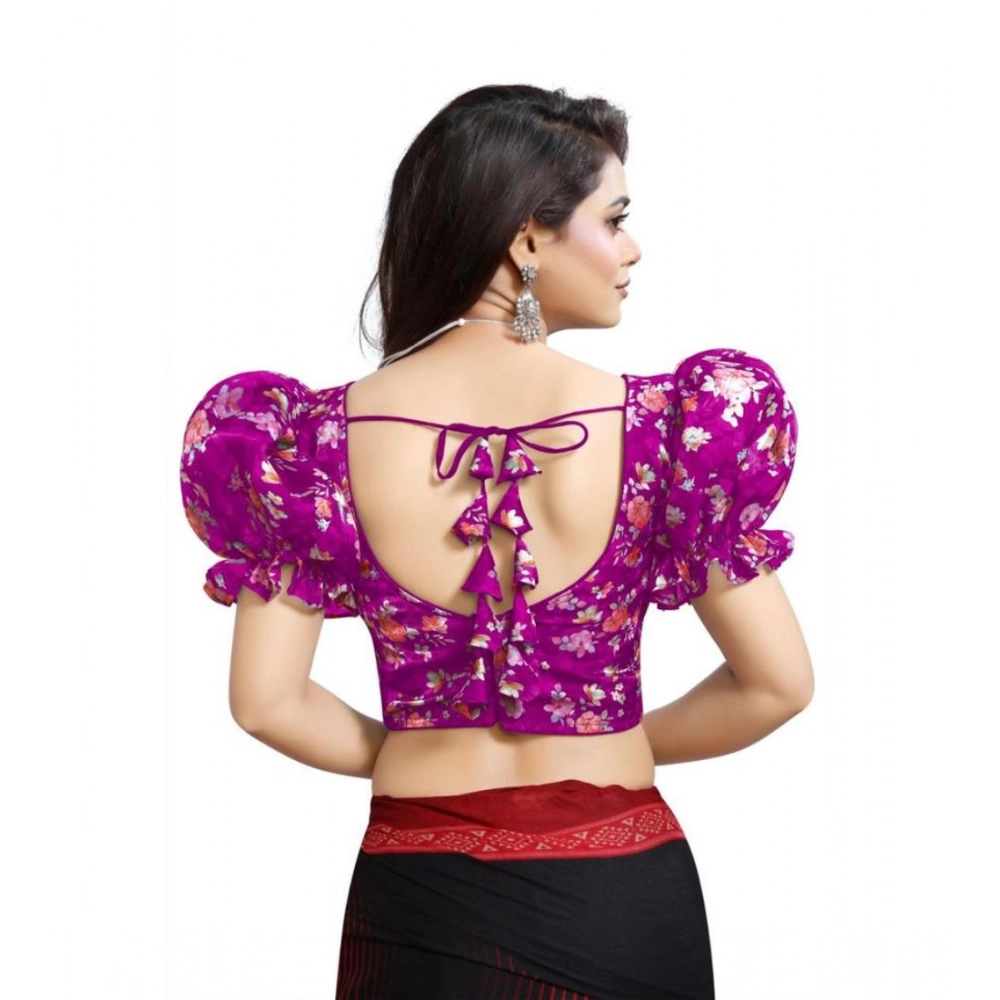 PID-65865-Women-s-Puff-Sleeve-Organza-Printed-V-Neck-Readymade-Blouse-Purple-38-Alterable-up-to-4-1000x1000-1.webp