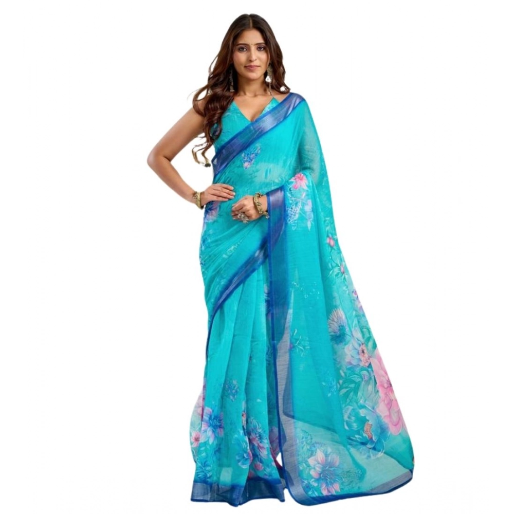 PID-65879-Women-s-Faux-Linen-Floral-Print-Ready-to-wear-Saree-With-Unstitched-Blouse-5-5-Mtr-Light-1000x1000-1.webp