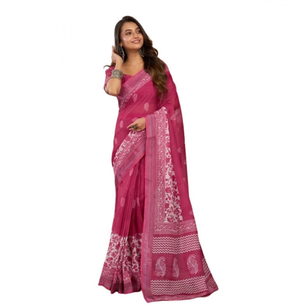 PID-65901-Women-s-Faux-Linen-Floral-Print-Ready-to-wear-Saree-With-Unstitched-Blouse-5-5-Mtr-Pink-1000x1000-1.webp