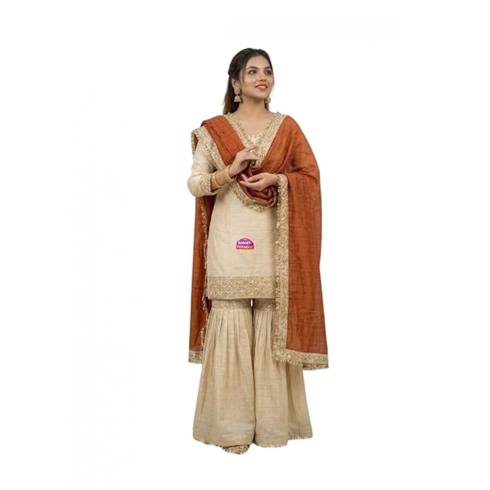 PID-66488-Women-s-Silk-Embroidered-3-4th-Sleeve-Round-Kurti-With-Palazzo-and-Dupatta-Set-Cream-1-1000x1000-1.webp